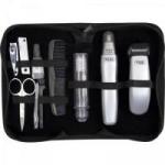 Kit de Cuidados Masculinos TRAVEL GEAR Prata e Preto WAHL Kit de Cuidados Masculinos TRAVEL GEAR Prata e Preto WAHL