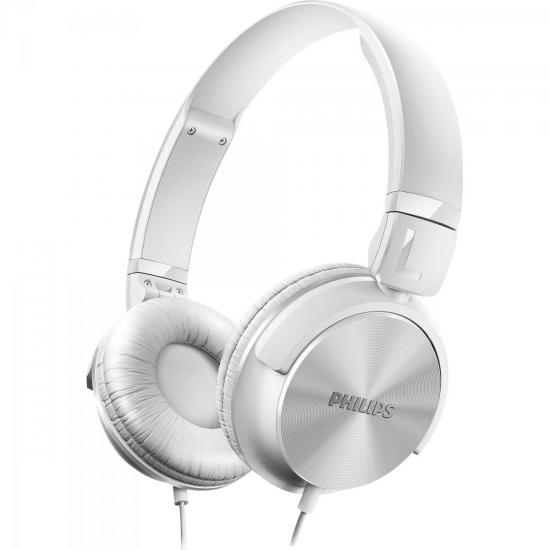Fone de Ouvido Estilo DJ com Graves Nítidos SHL3060WT0 Branco PHILIPS Fone de Ouvido Estilo DJ com Graves Nítidos SHL3060WT0 Branco PHILIPS