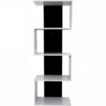 Estante Decorativa LIFE Branca/Preta MULTIVISÃO Estante Decorativa LIFE Branca/Preta MULTIVISÃO