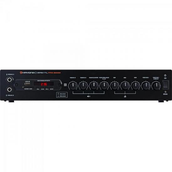 Amplificador 200W com Bluetooth VERSATIL PRO-2000 Preto HAYONIK Amplificador 200W com Bluetooth VERSATIL PRO-2000 Preto HAYONIK
