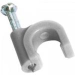Fixador de Cabo para RG6 Branco GENÉRICO Fixador de Cabo para RG6 Branco GENÉRICO