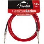 Cabo para Instrumentos P10 x P10 3m CALIFORNIA SERIES Vermelho FENDER