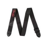 Correia para Instrumentos Nylon POLY STRAP Preta logo Vermelha FENDER