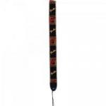 Correia para Instrumentos Nylon Monograma Preta Logo Amarela FENDER