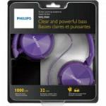 Fone de Ouvido Estilo DJ com Graves Nítidos SHL3060PP/00 Roxo PHILIPS Fone de Ouvido Estilo DJ com Graves Nítidos SHL3060PP/00 Roxo PHILIPS