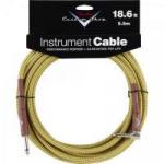Cabo para Instrumentos P10 x P10 (90°) 5,5m CUSTOM SHOP Amarelo Tweed FENDER Cabo para Instrumentos P10 x P10 (90°) 5,5m CUSTOM SHOP Amarelo Tweed FENDER