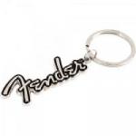 Chaveiro Metal LOGO Preto/Prata FENDER