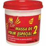 Massa de Polir Especial 2 a Base de Água 1kg EXTRA FINA Branca SUN CAR
