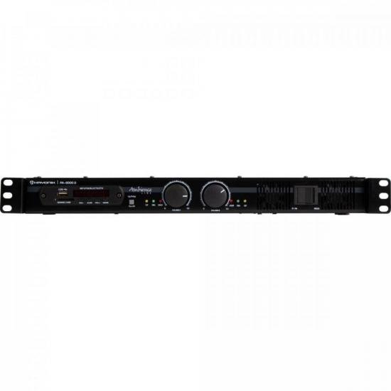 Amplificador 600W AMBIENCE PA-6000D Preto HAYONIK Amplificador 600W AMBIENCE PA-6000D Preto HAYONIK