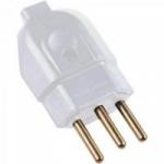 Pino AC Macho 2P+T 10A TRIPOLAR Branco TRAMONTINA Pino AC Macho 2P+T 10A TRIPOLAR Branco TRAMONTINA