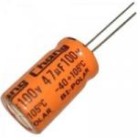 Capacitor Eletrolítico Bipolar 47uF x 100V CAPC0002 Laranja STORM