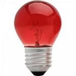 Lâmpada BOLINHA 15W 220V E27 BG45 Vermelha BRASFORT Lâmpada BOLINHA 15W 220V E27 BG45 Vermelha BRASFORT