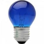 Lâmpada BOLINHA 15W 220V E27 BG45 Azul BRASFORT Lâmpada BOLINHA 15W 220V E27 BG45 Azul BRASFORT