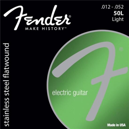 Encordoamento para Guitarra Aço 0.012 50L Flatwound FENDER Encordoamento para Guitarra Aço 0.012 50L Flatwound FENDER