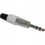 Plug P10 Stereo Plástico PGPZ0018 Branco STORM
