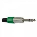 Plug P10 Stereo Plástico PGPZ0017 Verde STORM