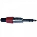 Plug P10 Stereo Plástico PGPZ0014 Vermelho STORM