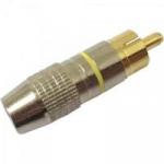 Plug RCA Profissional PGRC0014 Amarelo STORM