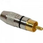 Plug RCA Profissional Metal PGRC0012 Preto STORM