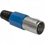 Conector Cannon Macho Plástico PGCN0006 Azul STORM