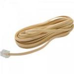 Extensor para Telefone 5mt RJ11 2 Vias Liso CBTL0014 Bege STORM Extensor para Telefone 5mt RJ11 2 Vias Liso CBTL0014 Bege STORM