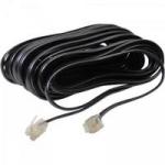 Extensor para Telefone 10mt RJ11 2 Vias Liso CBTL0009 Preto STORM Extensor para Telefone 10mt RJ11 2 Vias Liso CBTL0009 Preto STORM
