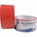 Fita Demarcação de Solo 48mm X 14m Vermelha BRASFORT