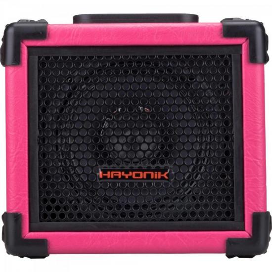 Caixa Multiuso 20W RMS Bateria Interna e USB IRON 80 Rosa HAYONIK Caixa Multiuso 20W RMS Bateria Interna e USB IRON 80 Rosa HAYONIK