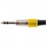 Plug P10 Stereo Plástico PGPZ0016 Amarelo STORM