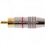 Plug RCA Profissional PGRC0013 Vermelho STORM