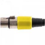 Conector Cannon XLR Fêmea JCCN0008 Plástico Amarelo STORM