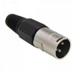 Conector Canon Macho Plástico PGCN0004 Preto STORM