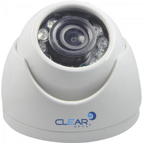 Câmera AHD Mini Dome IR 15m 2,8mm 720P AHD-12L METAL Branca CLEAR Câmera AHD Mini Dome IR 15m 2,8mm 720P AHD-12L METAL Branca CLEAR