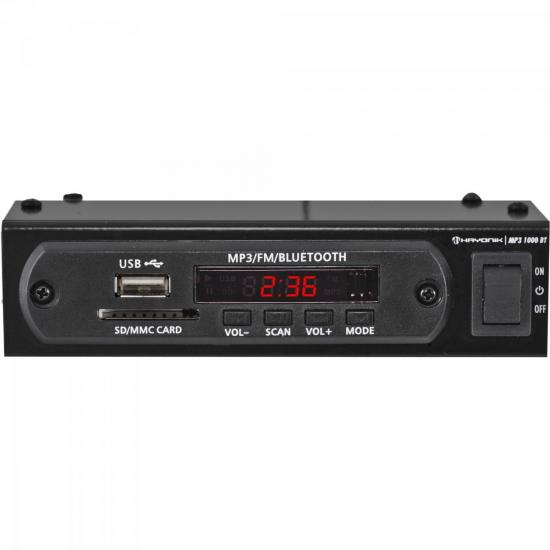 Módulo Pré Amplificador FM/USB/MP3/Bluetooth 1000BT Preto HAYONIK Módulo Pré Amplificador FM/USB/MP3/Bluetooth 1000BT Preto HAYONIK