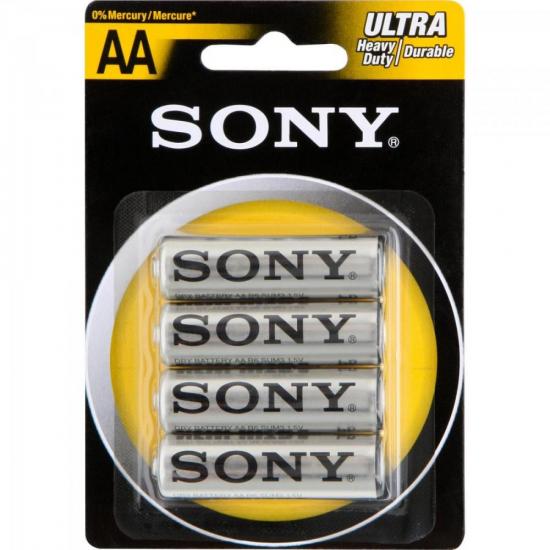 Pilha Zinco Carbono AA ULTRA HEAVY DUTY SUM3-NUB4A SONY Pilha Zinco Carbono AA ULTRA HEAVY DUTY SUM3-NUB4A SONY