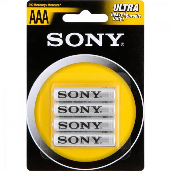 Pilha Zinco Carbono AAA ULTRA HEAVY DUTY R03-NUB4A SONY Pilha Zinco Carbono AAA ULTRA HEAVY DUTY R03-NUB4A SONY