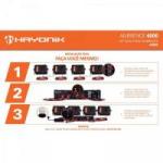Kit Som Ambiente 400W Musical AMBIENCE 4000 Preto HAYONIK Kit Som Ambiente 400W Musical AMBIENCE 4000 Preto HAYONIK