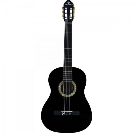 Violão Acústico Clássico Nylon GC-10BK Preto HARMONICS Violão Acústico Clássico Nylon GC-10BK Preto HARMONICS