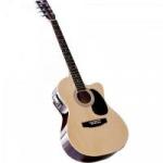 Violão Clássico Eletroacústico Cutaway Aço GE-21 Natural HARMONICS Violão Clássico Eletroacústico Cutaway Aço GE-21 Natural HARMONICS