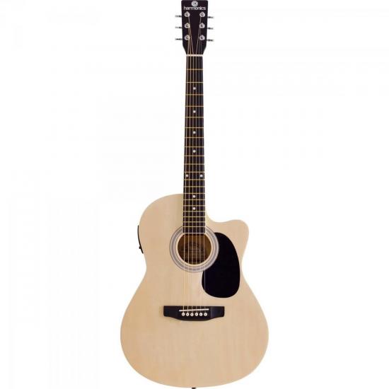 Violão Clássico Eletroacústico Cutaway Aço GE-21 Natural HARMONICS Violão Clássico Eletroacústico Cutaway Aço GE-21 Natural HARMONICS