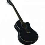 Violão Eletroacústico Aço GE-21 Preto HARMONICS Violão Eletroacústico Aço GE-21 Preto HARMONICS