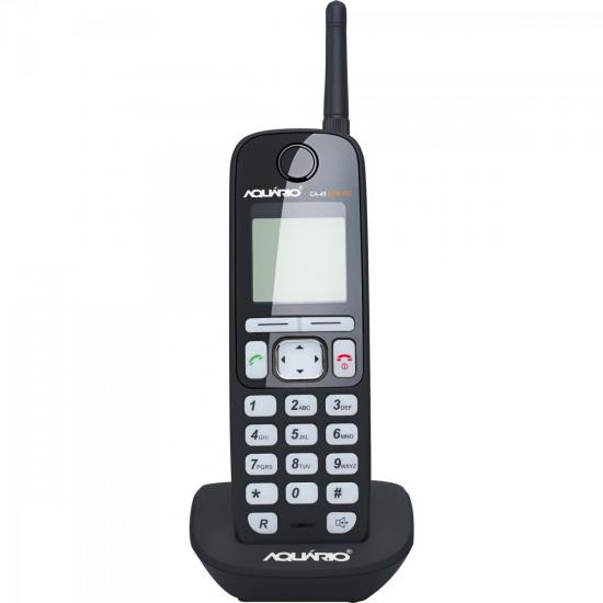Telefone Rural sem Fio Quadriband CA45 Preto AQUÁRIO Telefone Rural sem Fio Quadriband CA45 Preto AQUÁRIO