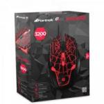 Mouse Gamer USB 3200DPI SPIDER 2 OM-705 Preto/Vermelho FORTREK Mouse Gamer USB 3200DPI SPIDER 2 OM-705 Preto/Vermelho FORTREK