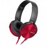 Fone de Ouvido com Microfone MDR-XB450AP EXTRA BASS Preto/Vermelho SONY