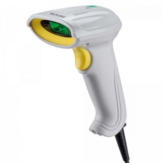 Leitor de Código de Barras com Fio GA126 LASER Branco MULTILASER Leitor de Código de Barras com Fio GA126 LASER Branco MULTILASER