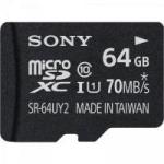 Cartão de Memória 64GB Micro SDXC com Adaptador CLASSE 10 SR-64UY2 SONY