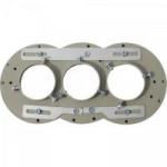 Suporte LNBF Carona Triplo C1/C2/C3 Cinza BEDINSAT Suporte LNBF Carona Triplo C1/C2/C3 Cinza BEDINSAT