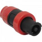 Conector Speakon de Linha Macho 4 Pólos PGSP0003 Preto/Vermelho STORM