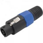 Conector Speakon de Linha Macho 4 Pólos PGSP0002 Preto/Azul STORM