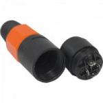 Conector Speakon de Linha Fêmea 4 Pólos JCSP0003 Preto/Laranja STORM